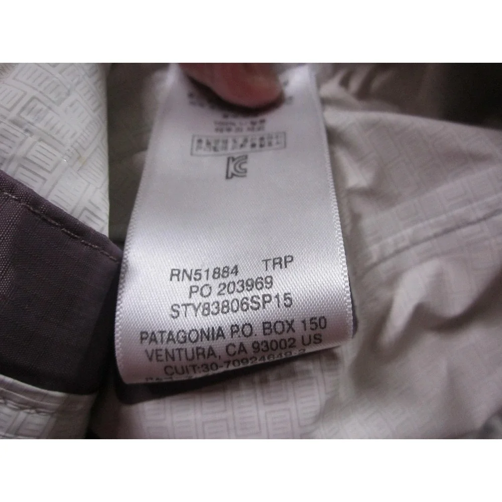 Patagonia Jacket Womens Small Purple Hooded Nylon Rain Shell Hiking STY 83806 - Picture 10 of 10